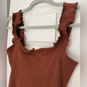 NWT Francesca’s Boutique Charlotte Avery size XL rust orange body suit